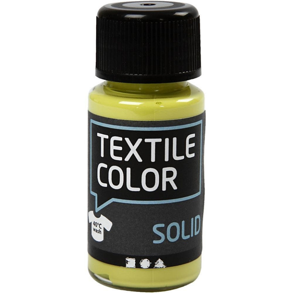 Textil Solid - Kiwi, Dekkende, 50ml