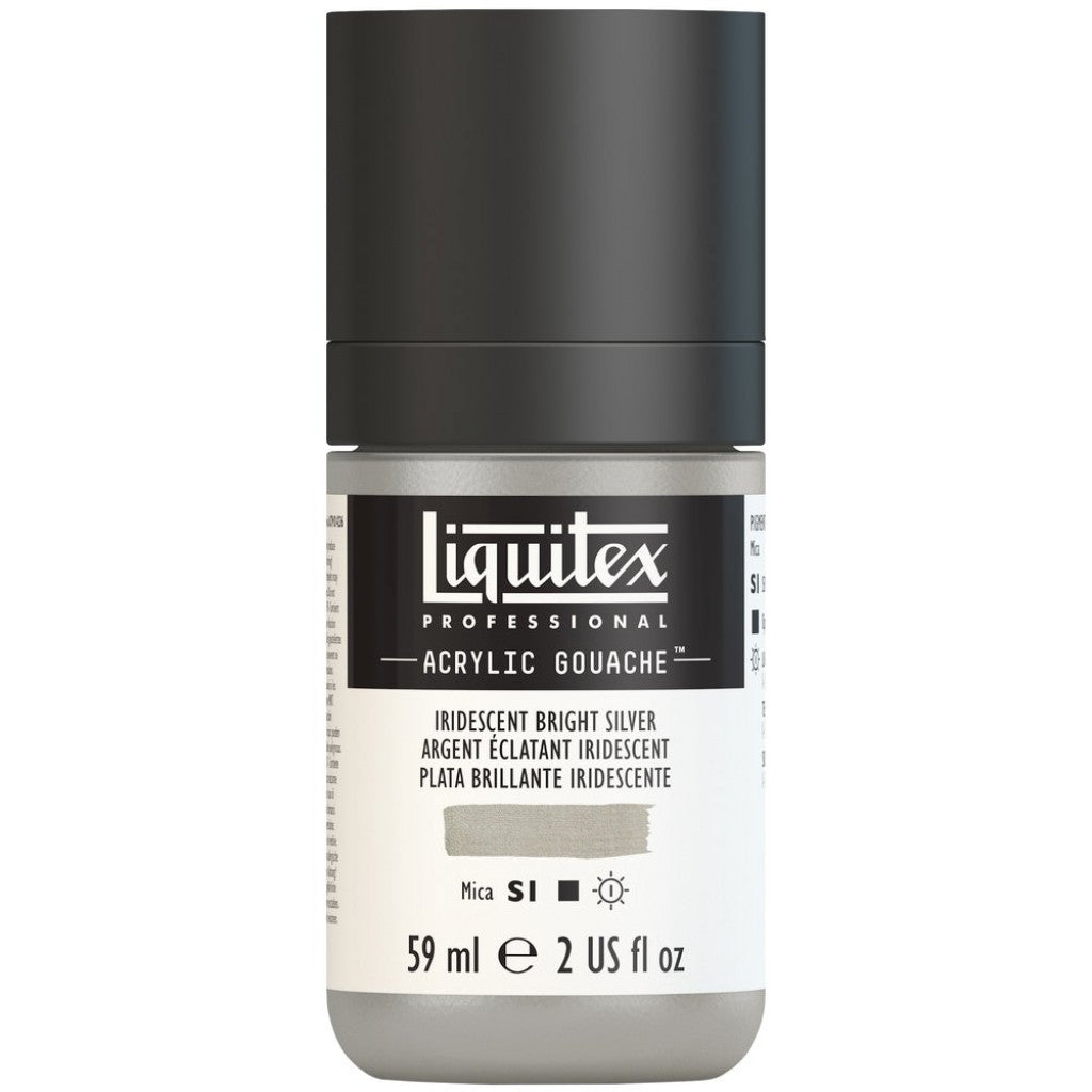 Liquitex Acrylic Gouache (matt) 59ml - 236 Iridescent Bright Silver S1