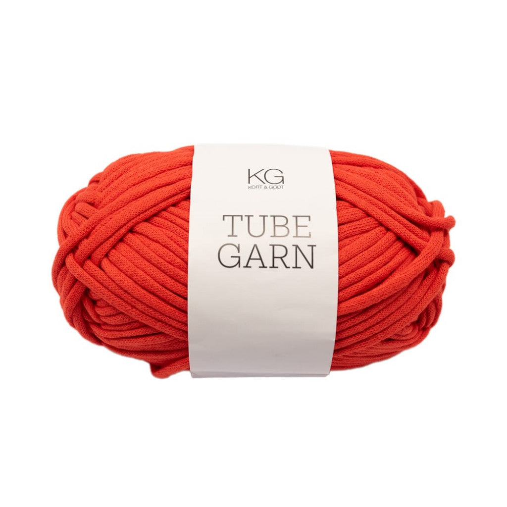 Tubegarn 4mm - 1563 Rødoransje