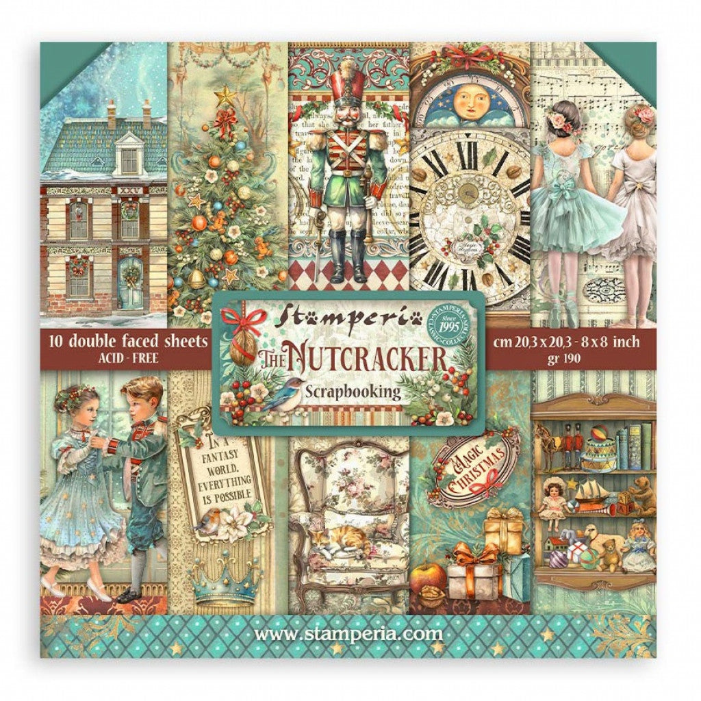 Stamperia Paper Pad 8"X8" - The Nutcracker