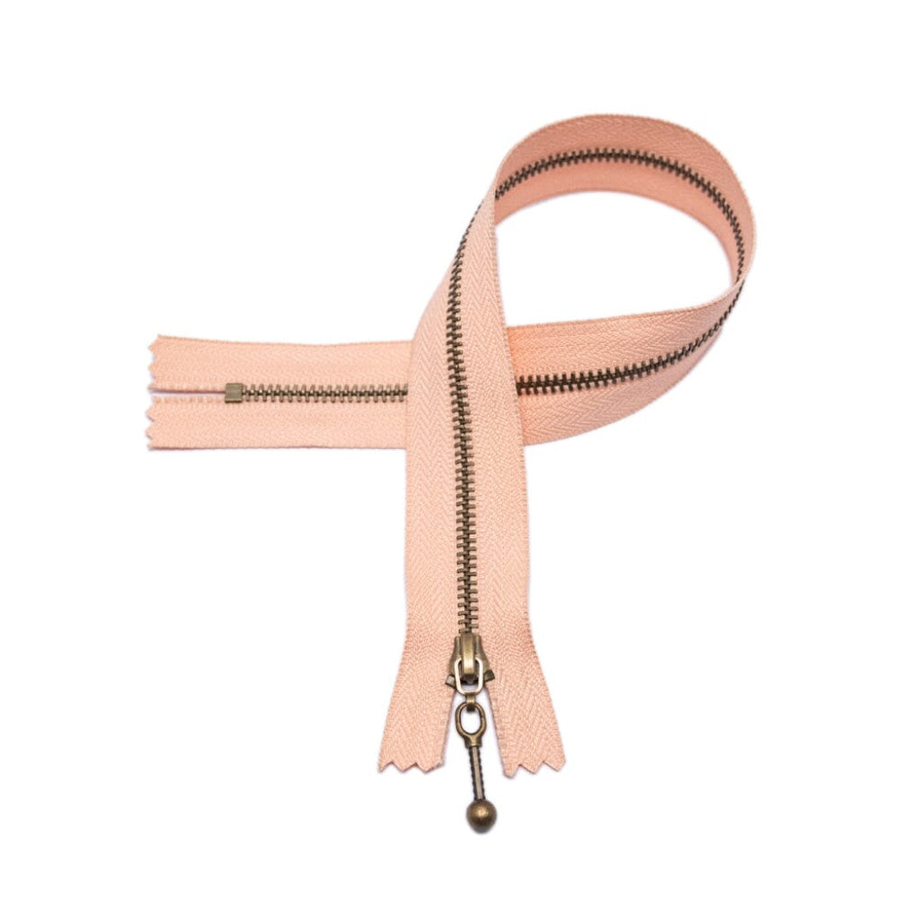Glidelås 25cm 5mm Fersken 5184