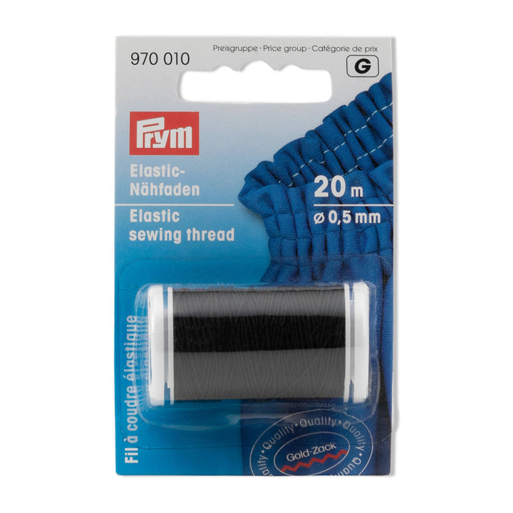Prym elastisk sytråd 0,5mm. sort
