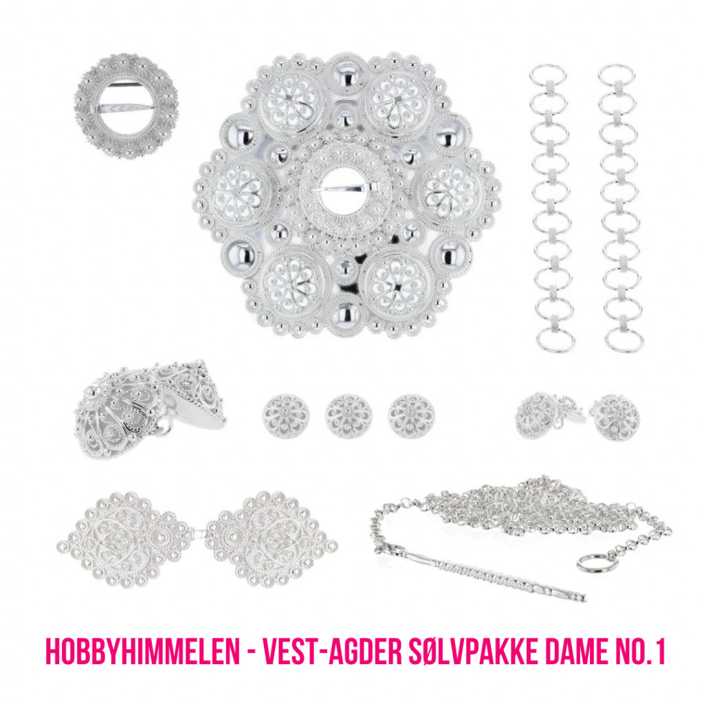 Bunadsølvpakke - Vest-Agder Damebunad No.1