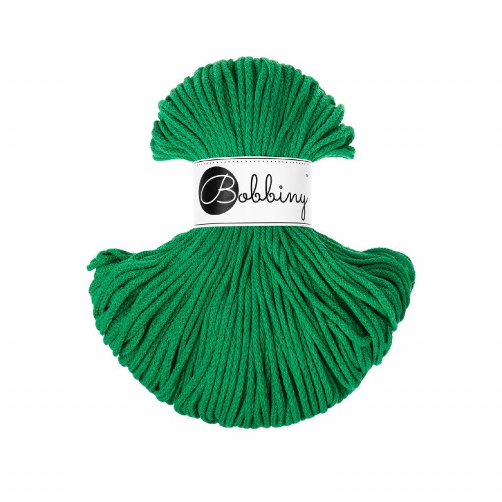 Bobbiny Braided Cord 3mm 100m - Jade Green