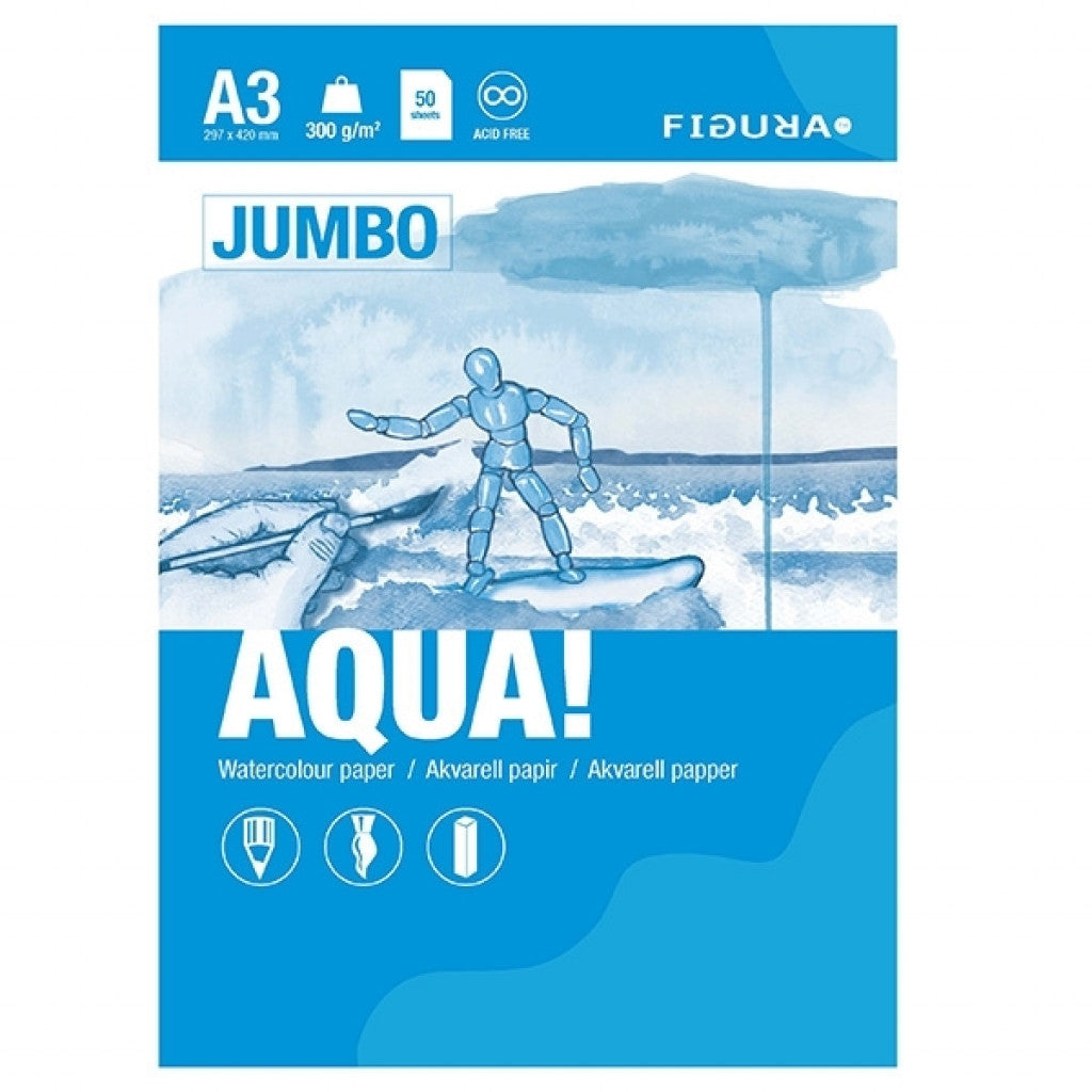 Blokk - Figura AQUA, A3 Jumbo, 50 ark