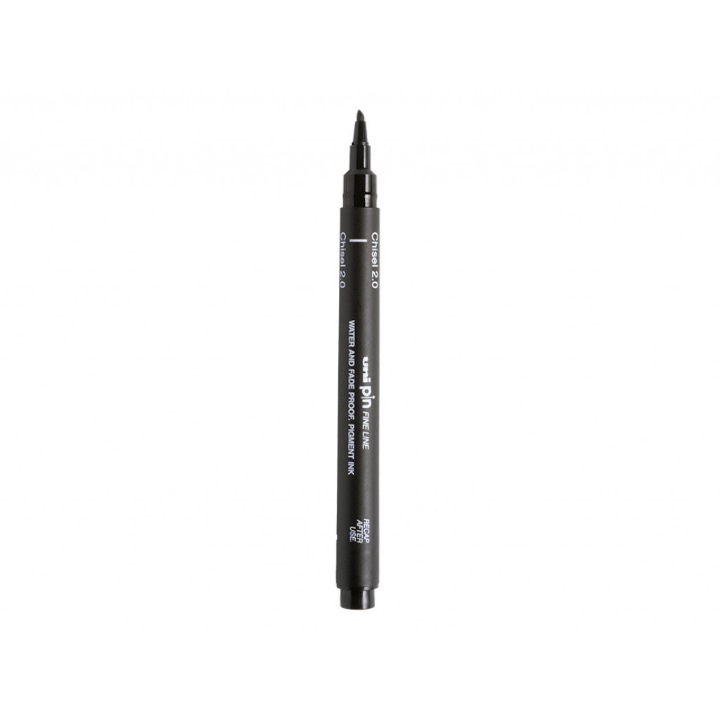 Uni pin Fineliner Chisel 2mm Sort