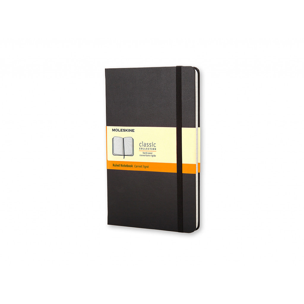 Moleskine Classic Notebook, Hard Cover - Linjert Black, 13x21cm