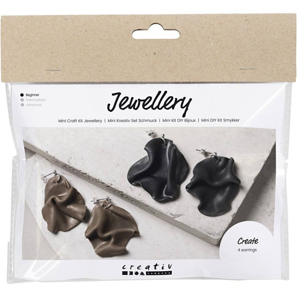 Mini DIY Kit Smykker - Brettede øreringer