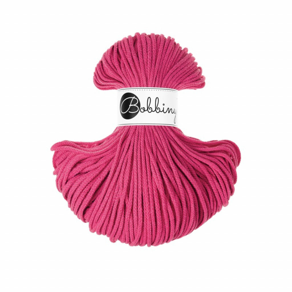 Bobbiny Braided Cord 3mm 100m - Dopamine Pink