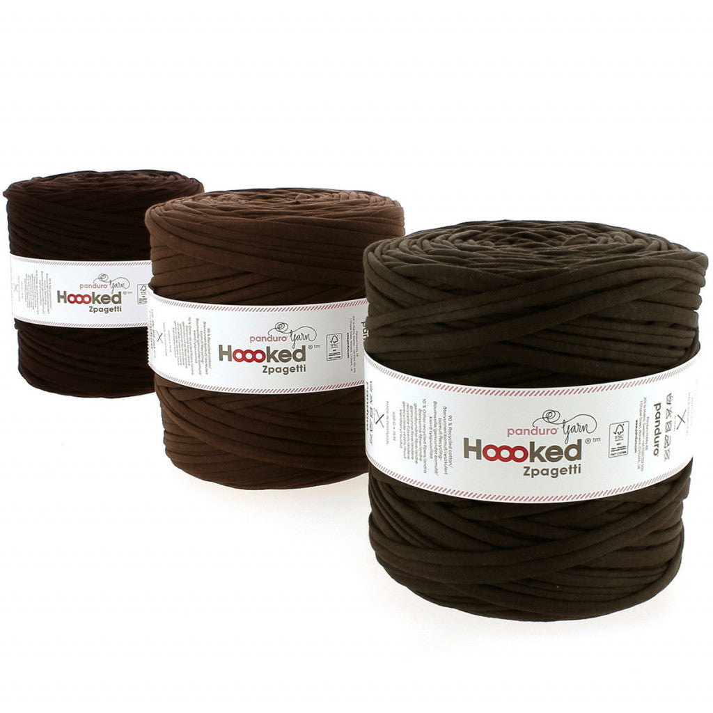 Hoooked Zpagetti, ca 900g - Brune Toner