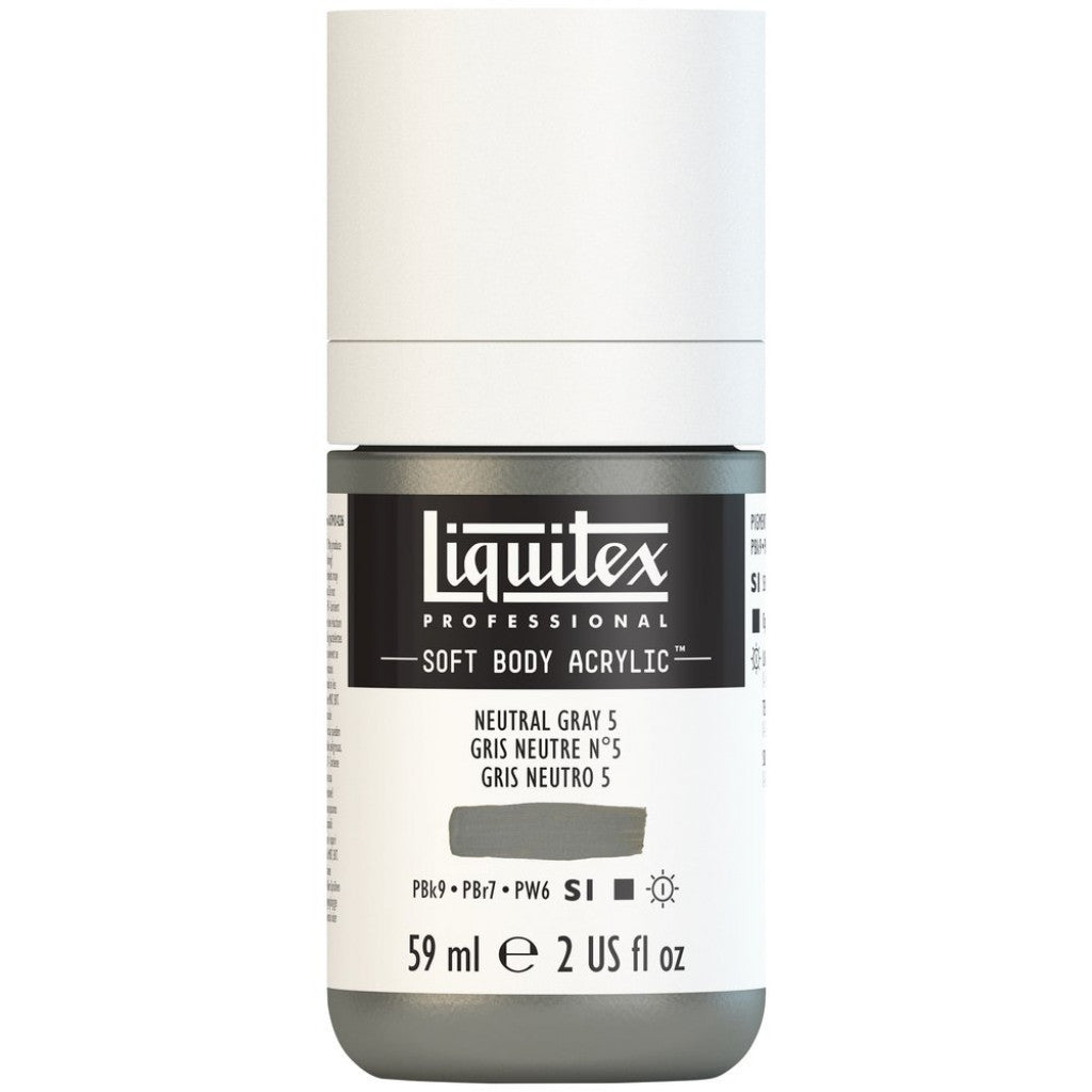 Liquitex Soft Body 59ml - 599 Neutral Gray 5 S1