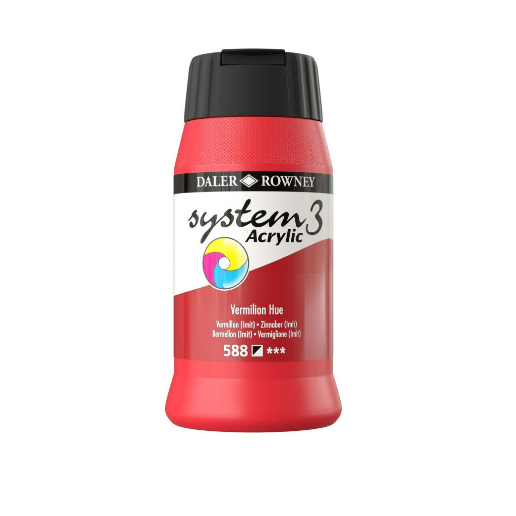 Daler Rowney - System3 500ml - 588 Vermilion Hue