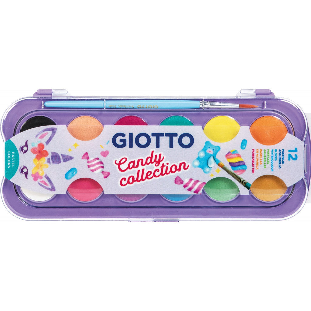 Vannmaling Giotto Candy Acquerelli - 12stk