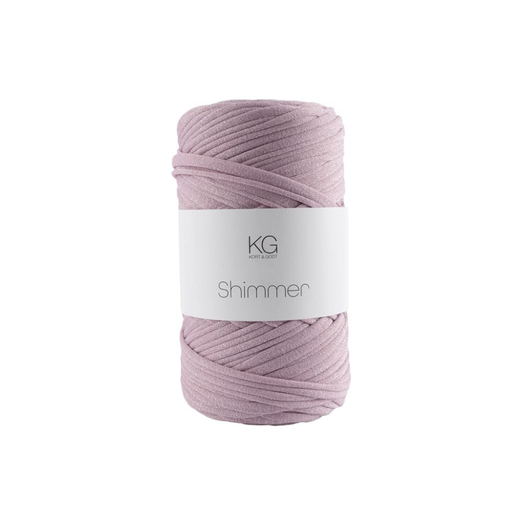Shimmergarn - 20 Rosa/sølv