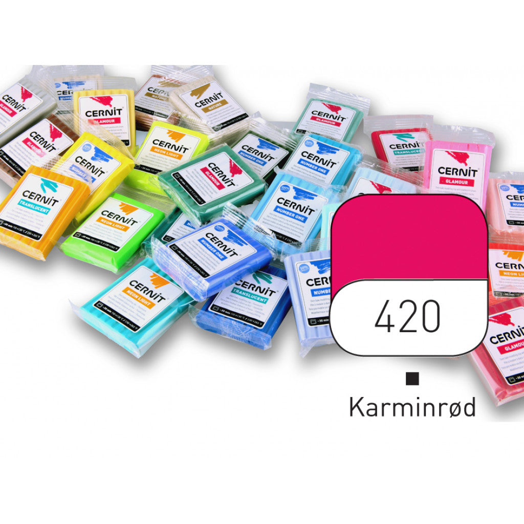 Cernit Glamour 56 g 420 Karminrød