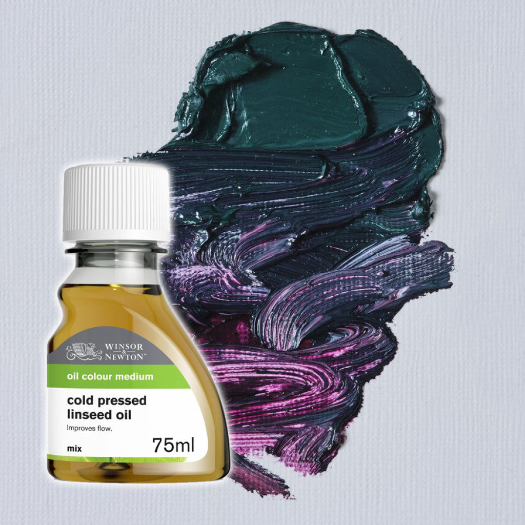 W&N medier olje - Linseed Oil Cold Pressed 75 ml