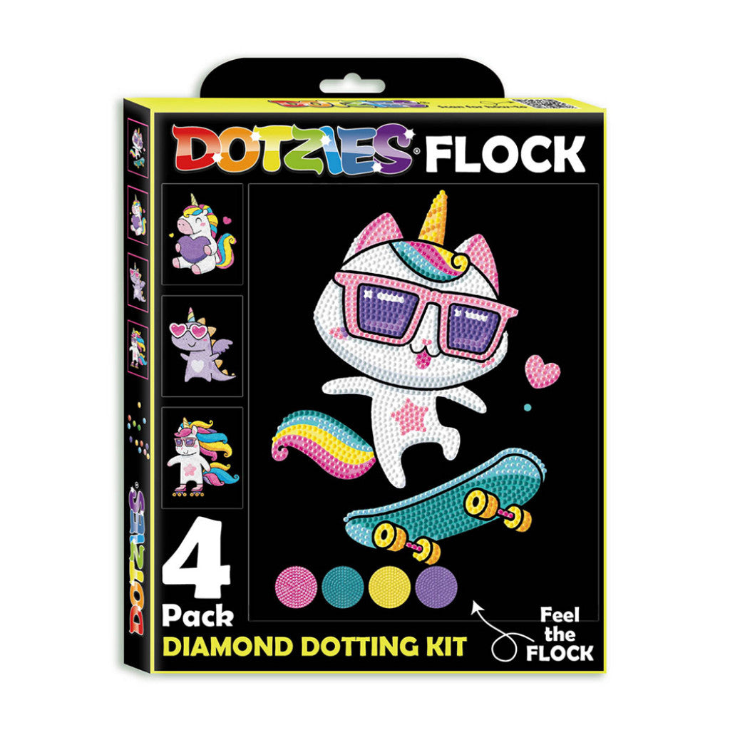 Diamond Dotz Dotzies - Flock - Neon Unicorns
