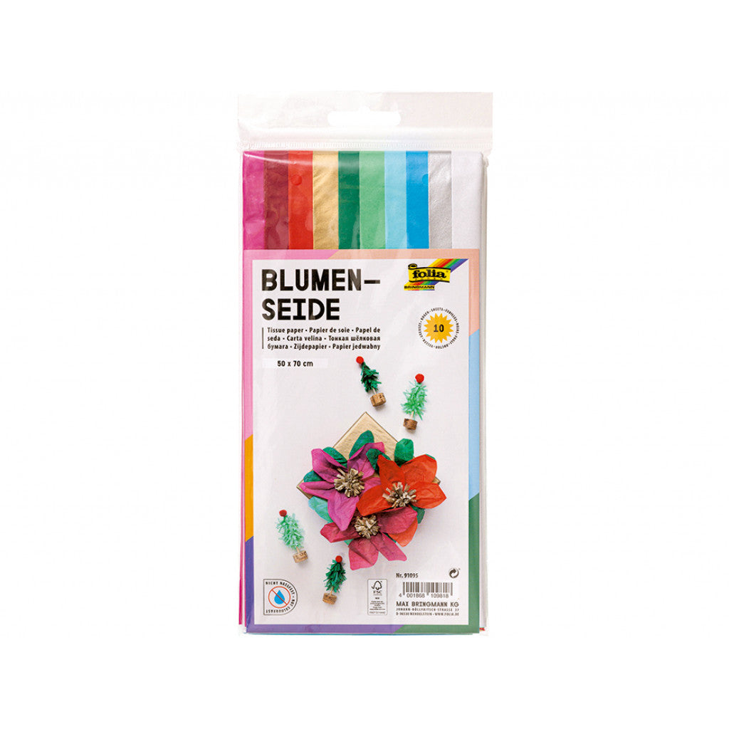 Folia Silkepapir 20g 50x70cm 10ark - Jul