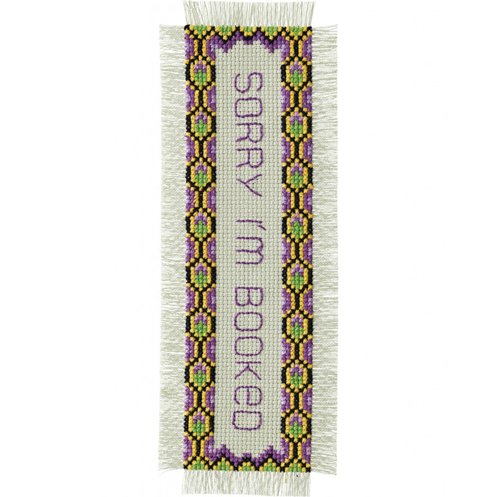 Permin Broderikit - Sorry, I'm booked 7x22 cm