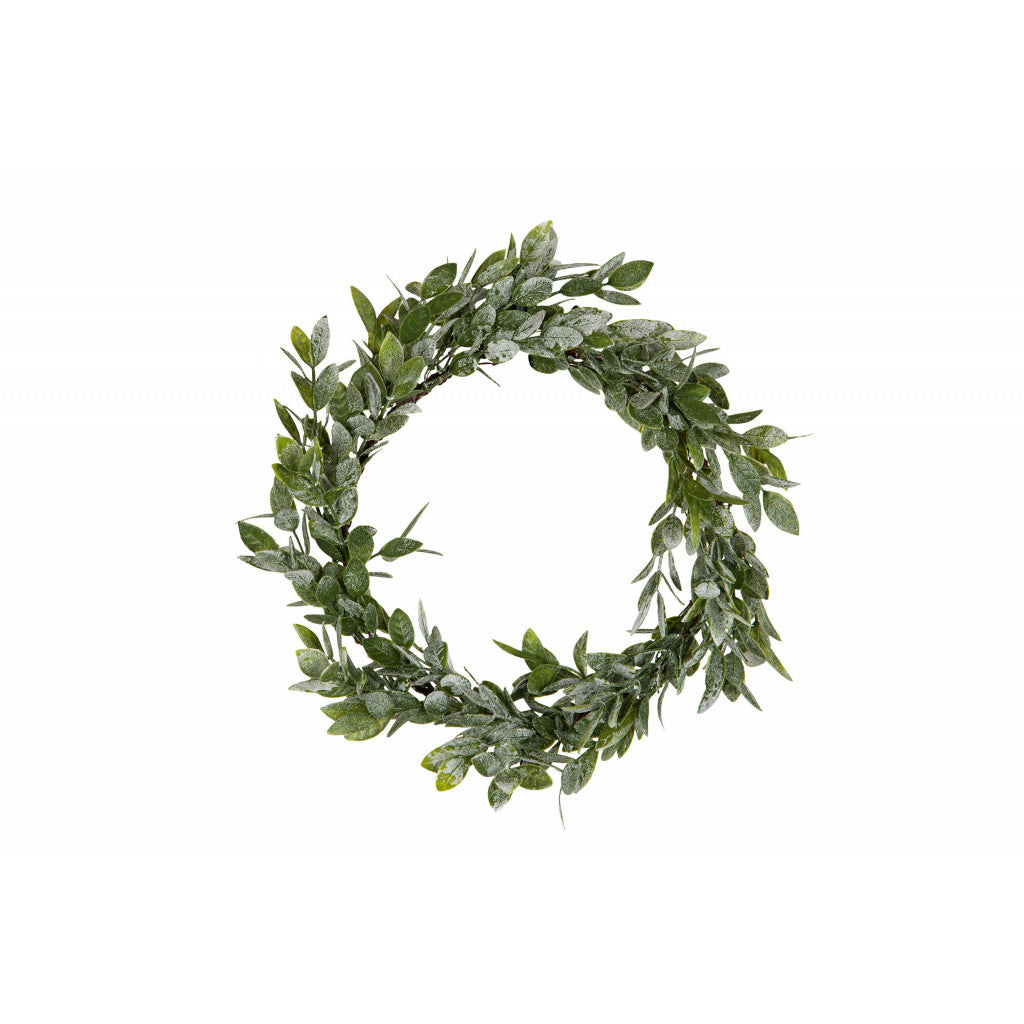 Krans Rimfrost Löv - Ø30cm