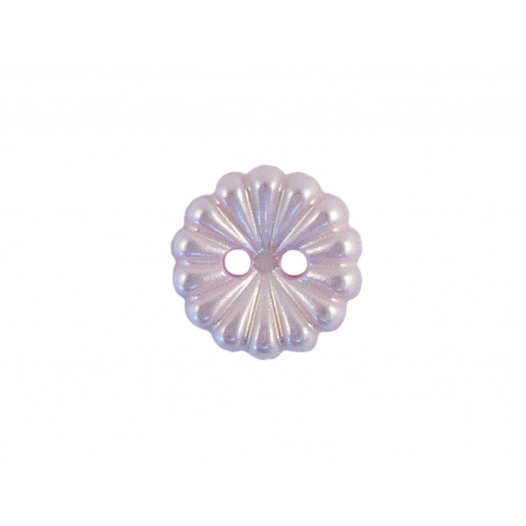 Knapp - Blomst - 2-hull 11mm - Lavendel