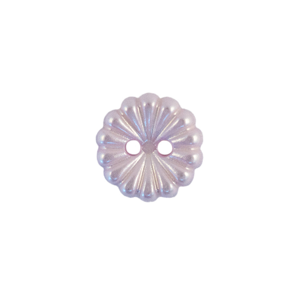 Knapp - Blomst - 2-hull 11mm - Lavendel