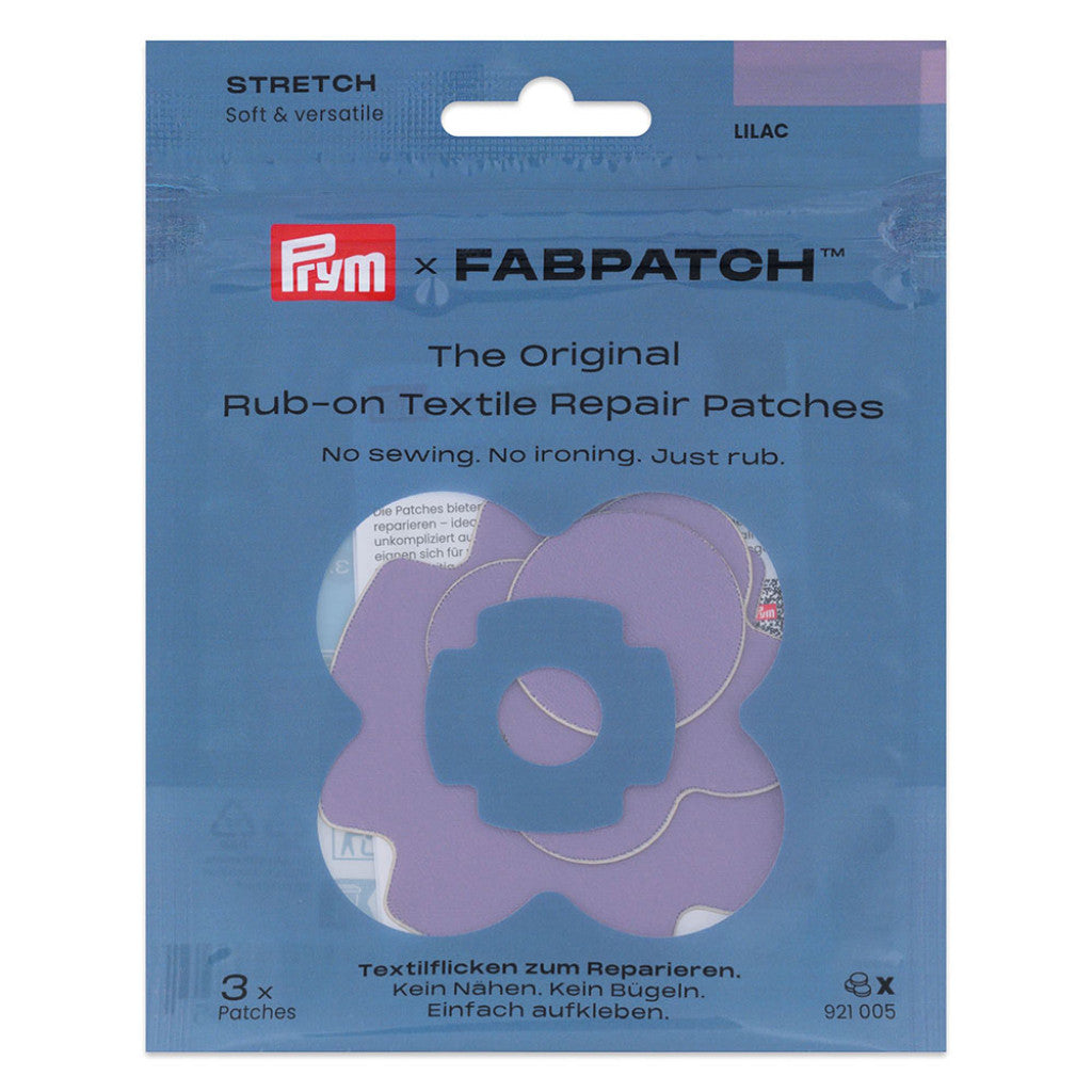 Prym x FabPatch Reparasjonslapp STRETCH - Lilla - 3stk