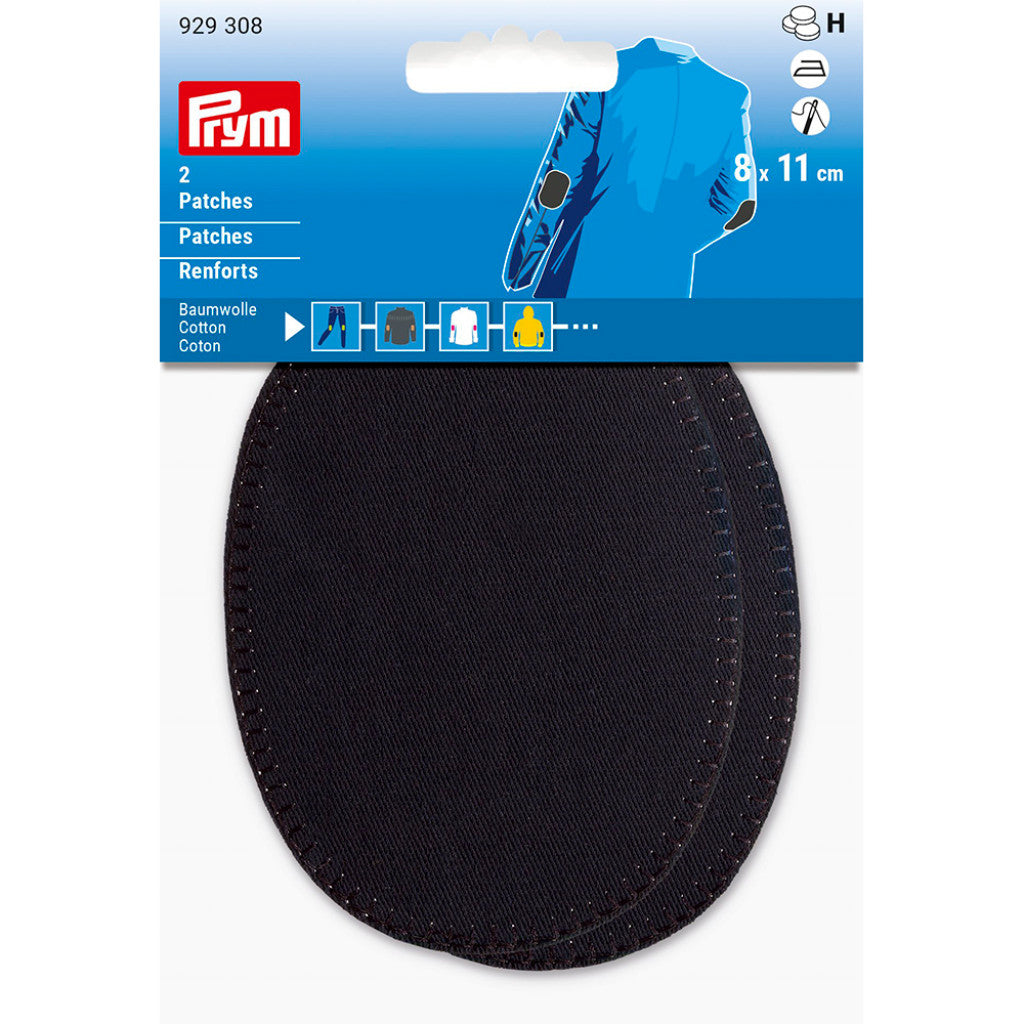 Prym Strykelapp Jeans/Denim - 8x11cm 2stk - Sort