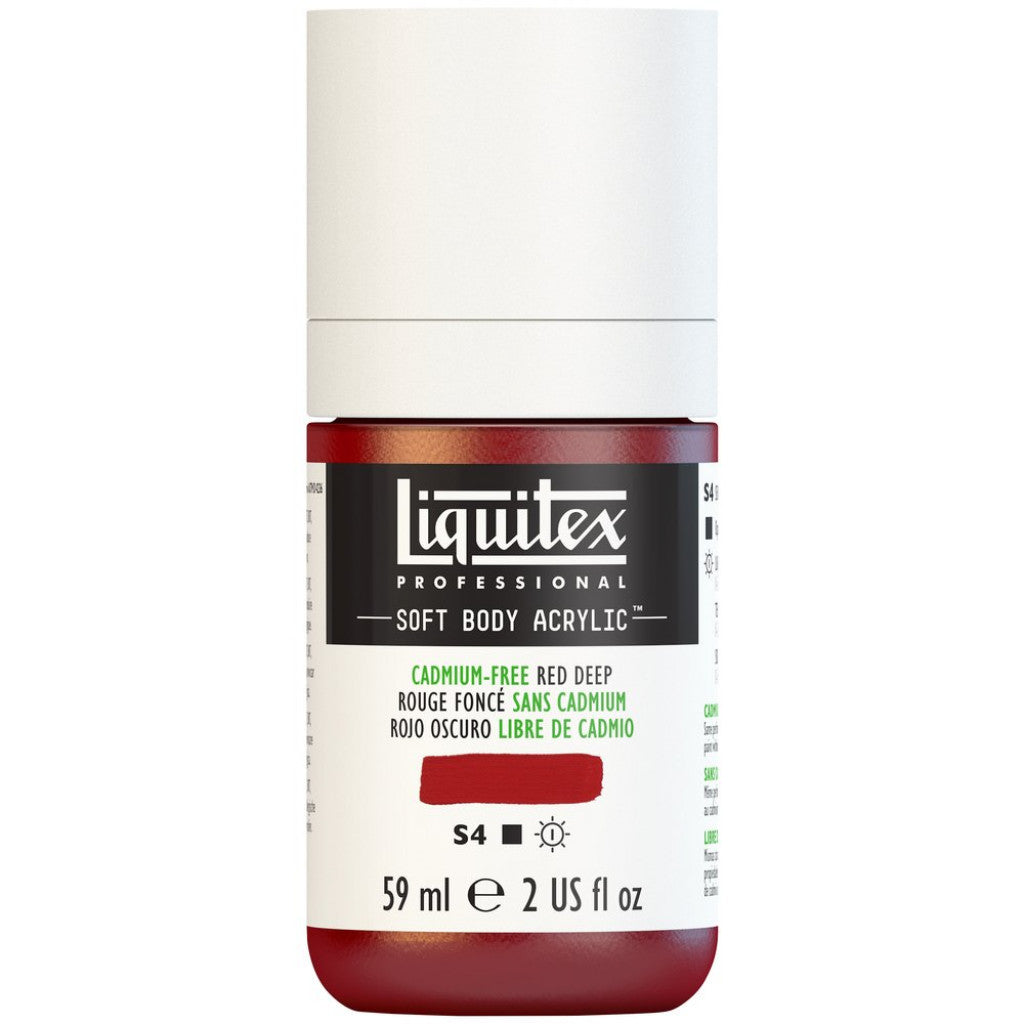 Liquitex Soft Body 59ml - 895 Cadmium-Free Red Deep S4