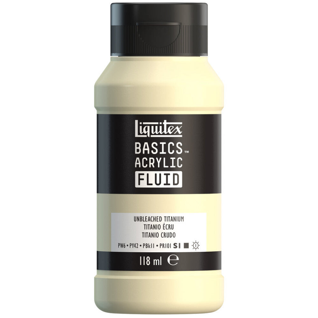 Liquitex Basics Fluid Acrylic 118ml - 434 Unbleached Titanium S1