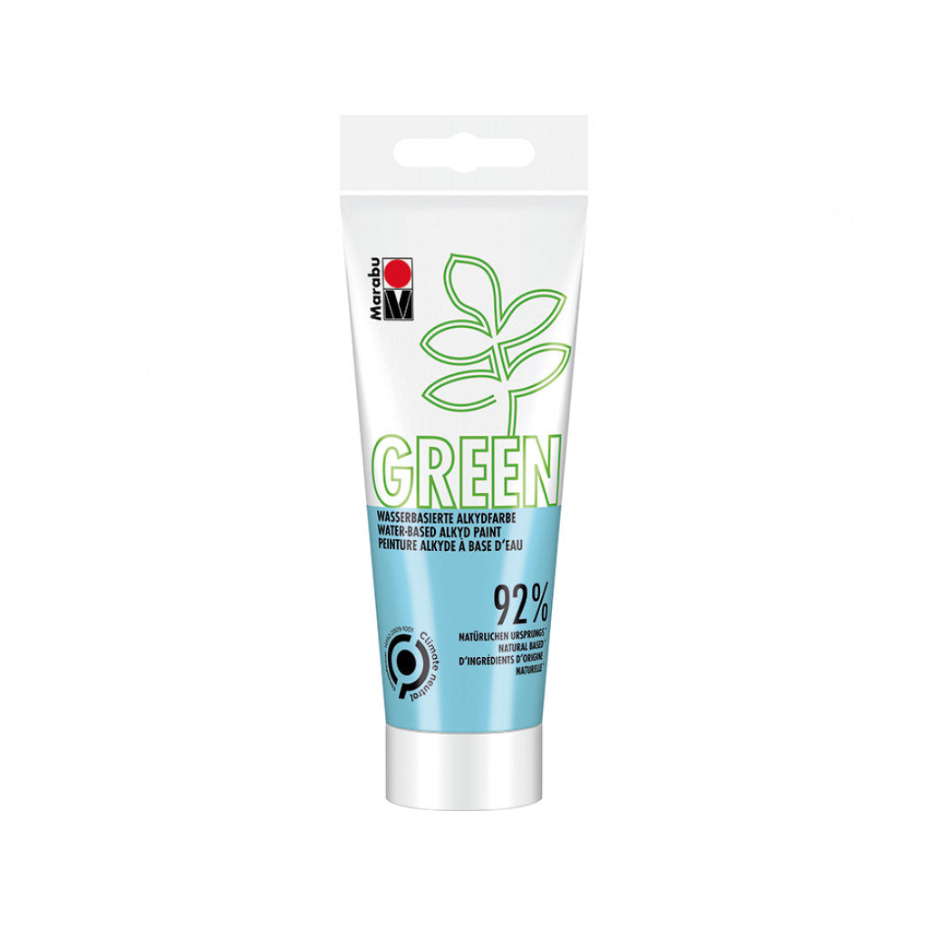 Vegansk Maling, Marabu Green Alkydmaling 100ml - 256 Pastel blue