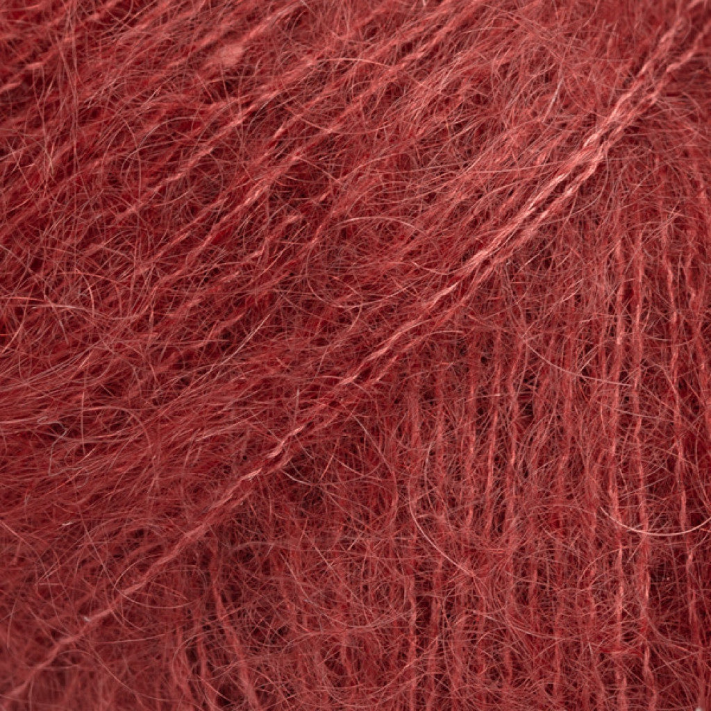 Kid-Silk Uni - 68 Rødbrun