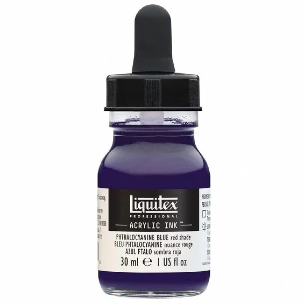 Liquitex Artists Acrylic Ink, 30 ml - Phtalocyanine blue red shade 314