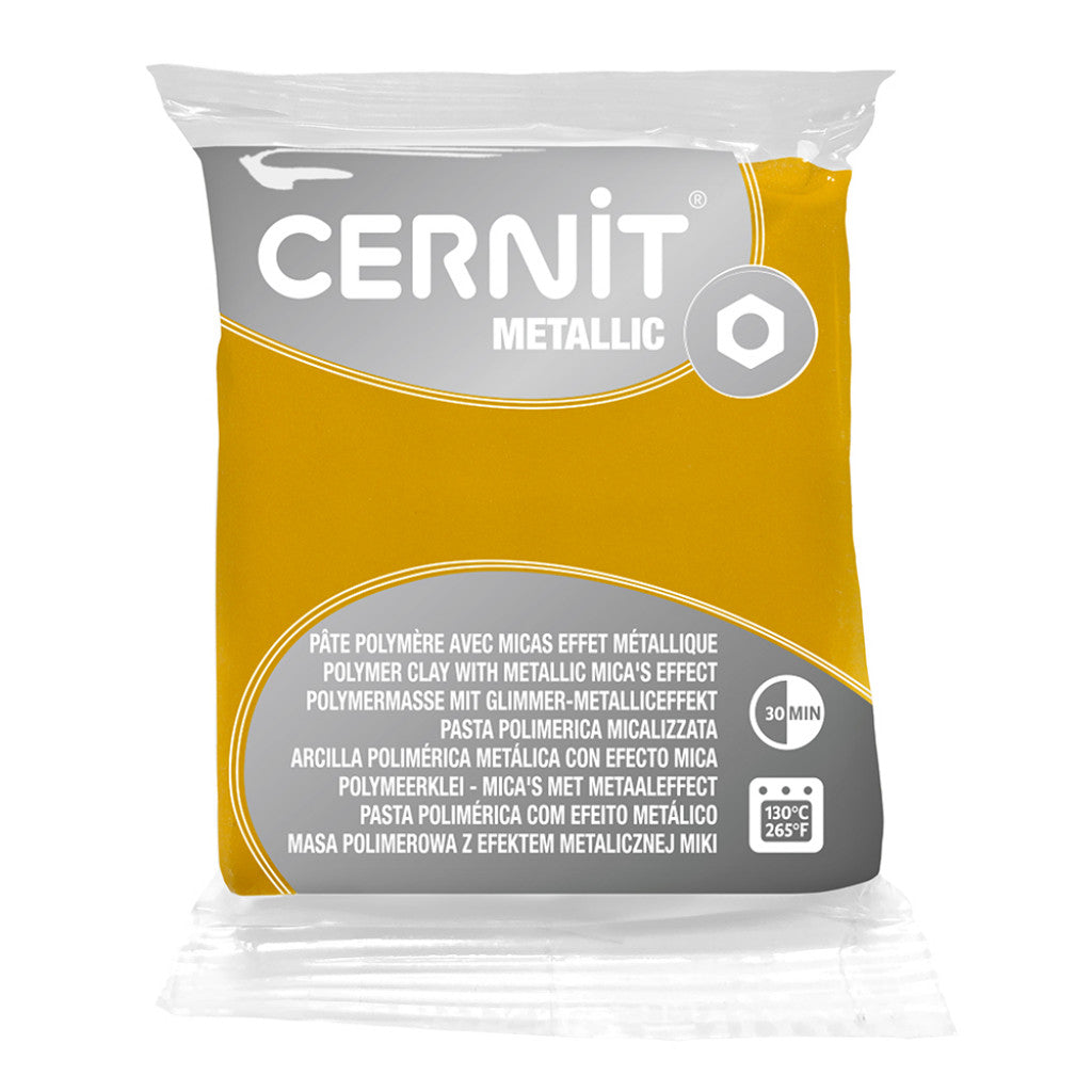 Cernit Polymerleire Metallic 56g - 700 Yellow