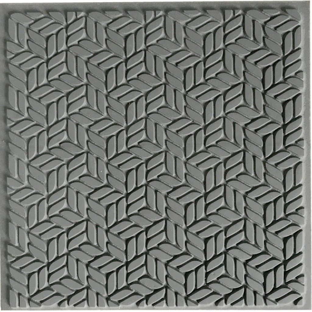 Cernit Texture Plate, 9x9cm - Block Stairs