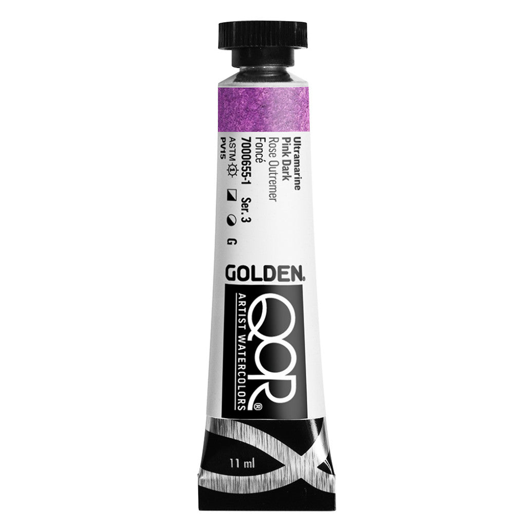 QoR Artist Watercolors tube 11ml - Ultramarine Pink Dark