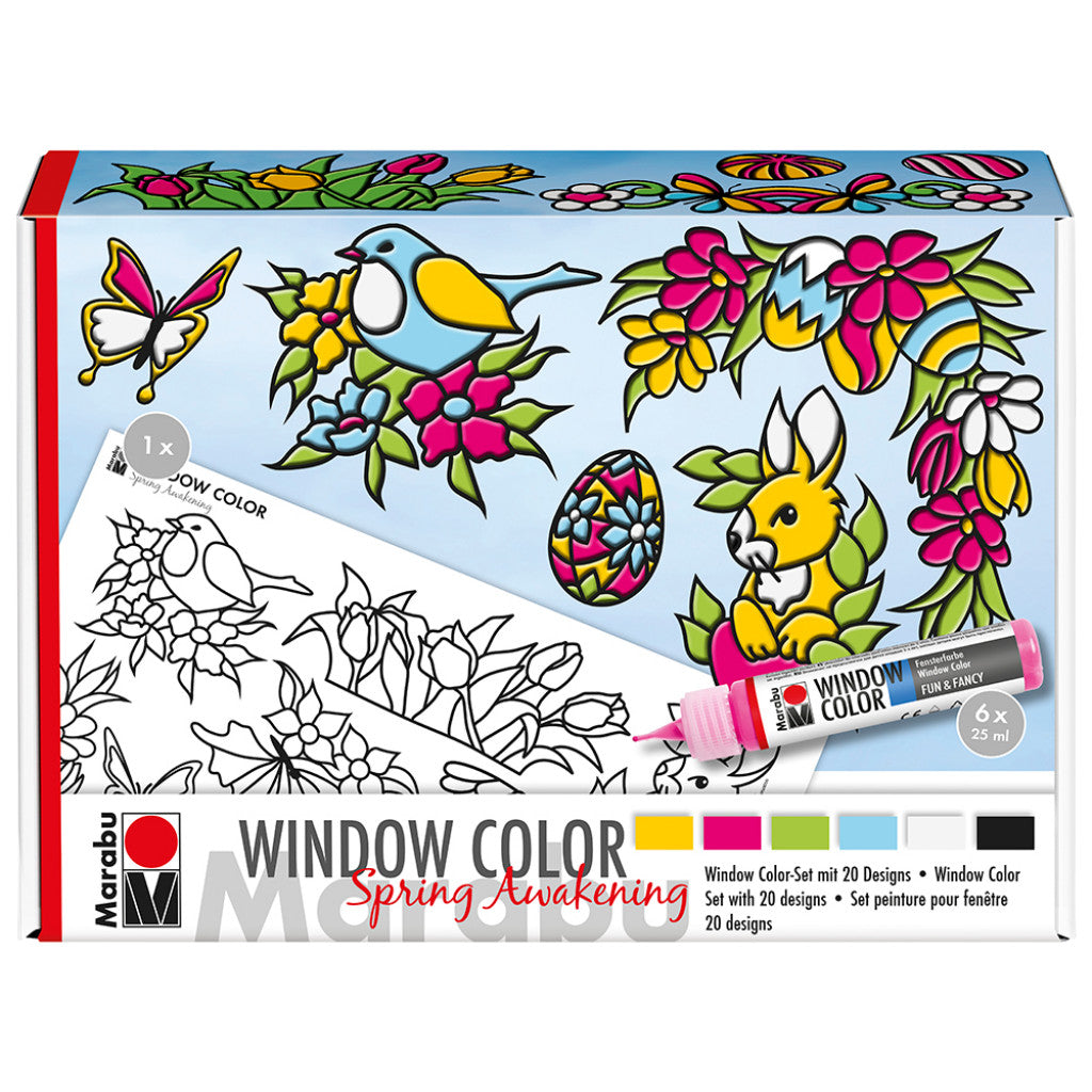 Marabu Window Color - 6x25ml - Spring Awakening
