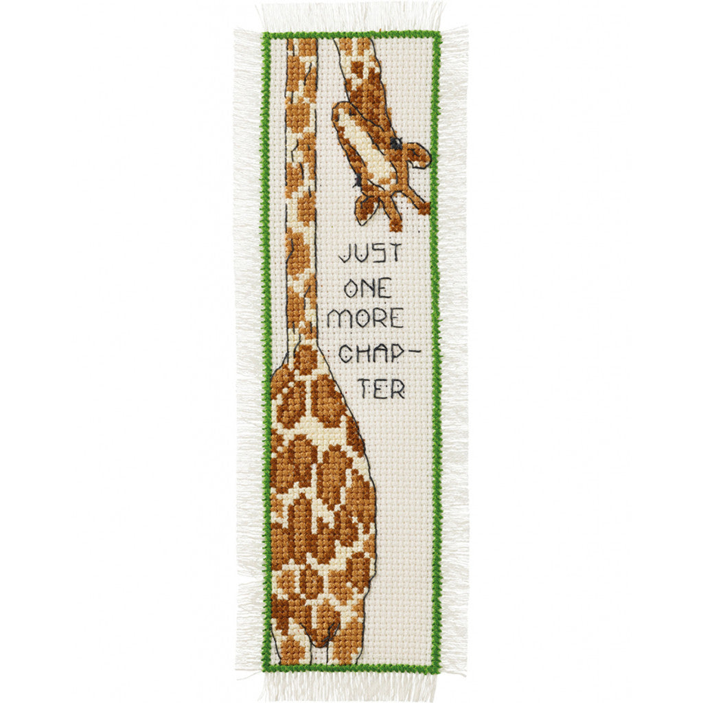 Permin Korsstingsbroderi - Just one more chapter 7x22 cm