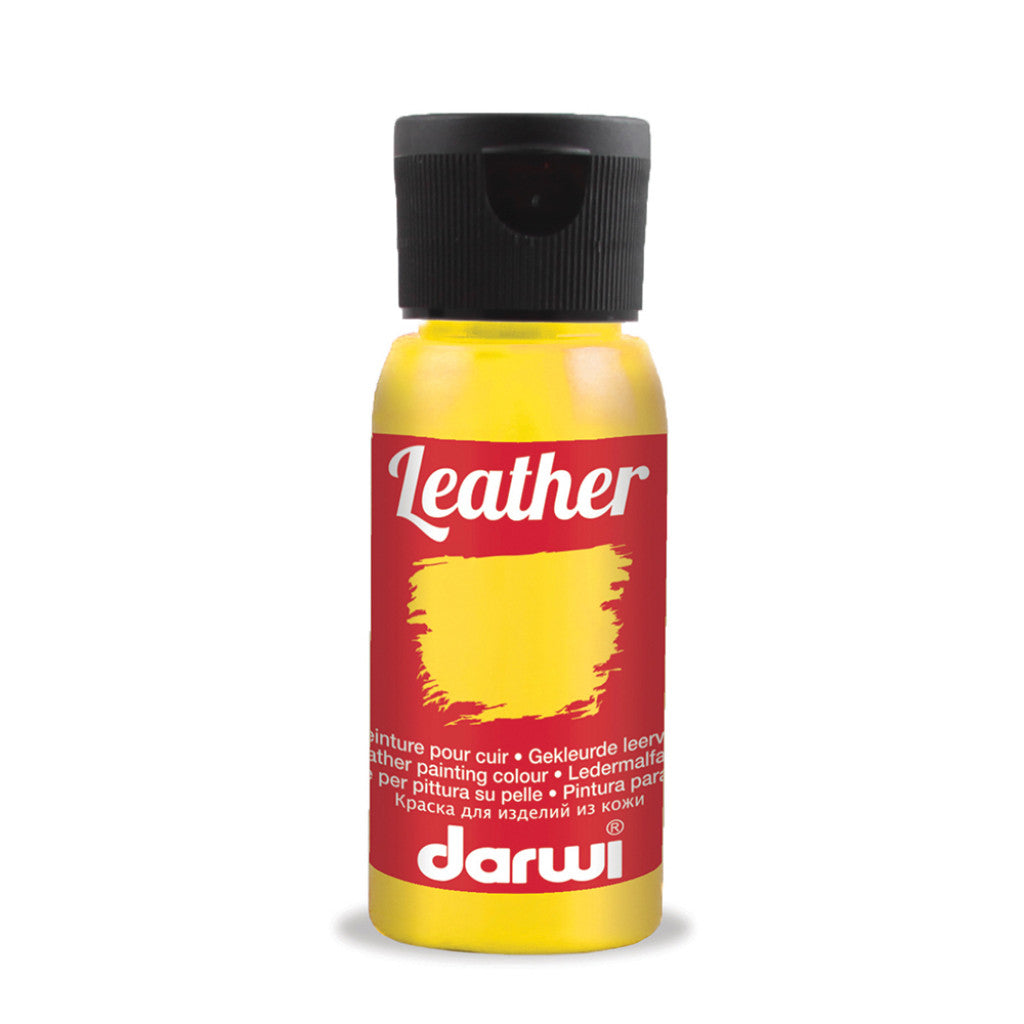 Darwi Leather Lærmaling - 50ml - 720 Sunshine Yellow