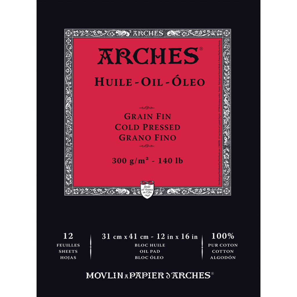 Arches Huile Oljepapir Grain Fin (Cold Pressed), 31x41cm