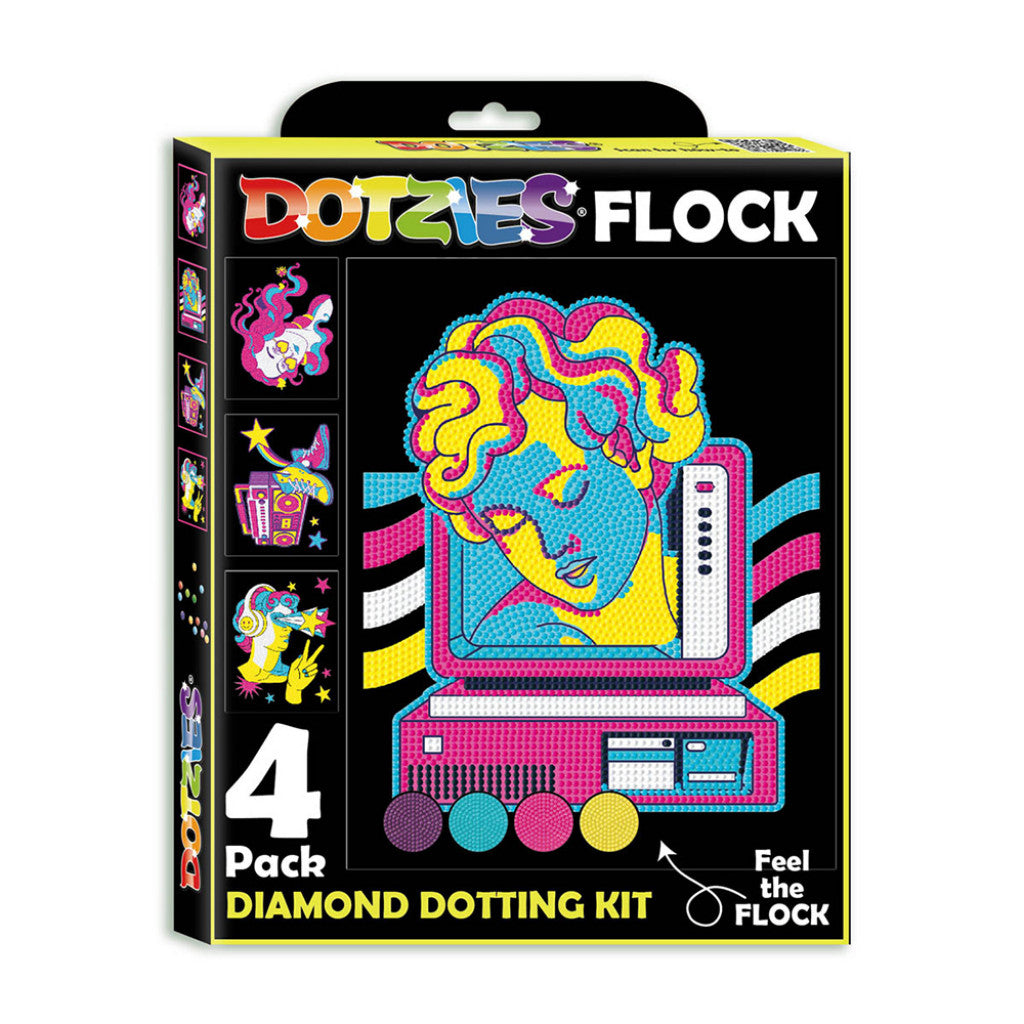 Diamond Dotz Dotzies - Flock - Neon Retro Classic