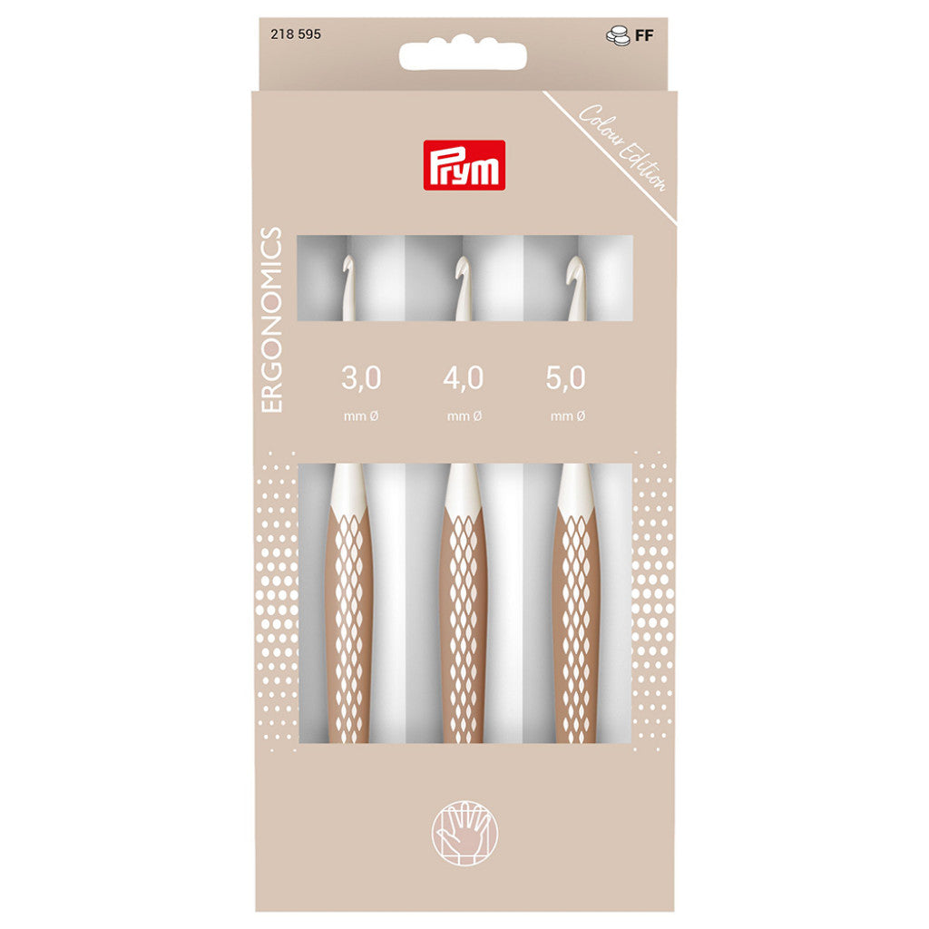Prym Ergonomics Heklenålsett - 3mm, 4mm og 5mm