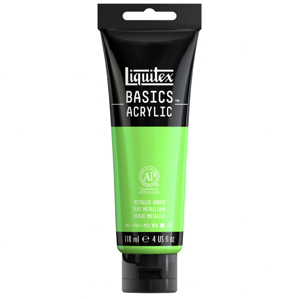Liquitex Basics Acrylic 118ml - Metallic Green 346