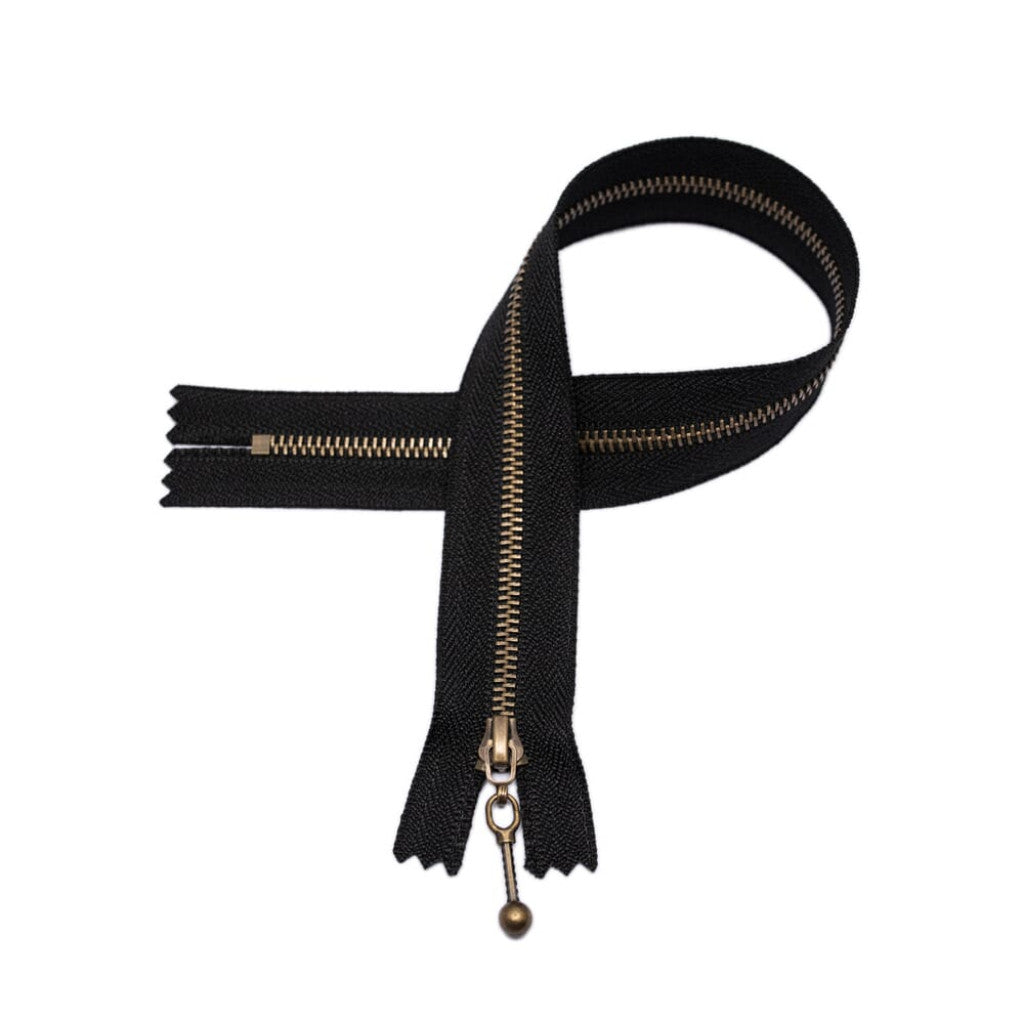 Glidelås 18cm - Sort
