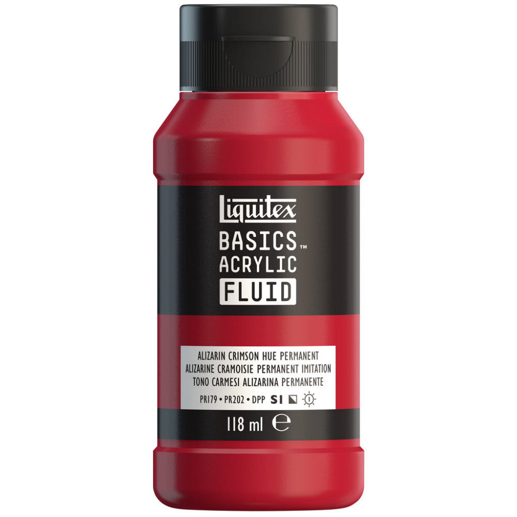 Liquitex Basics Fluid Acrylic 118ml - 116 Alizarin Crimson Perm Hue S1