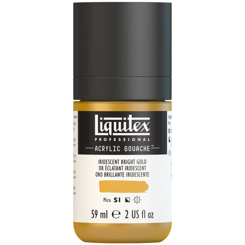 Liquitex Acrylic Gouache (matt) 59ml - 234 Iridescent Bright Gold S1