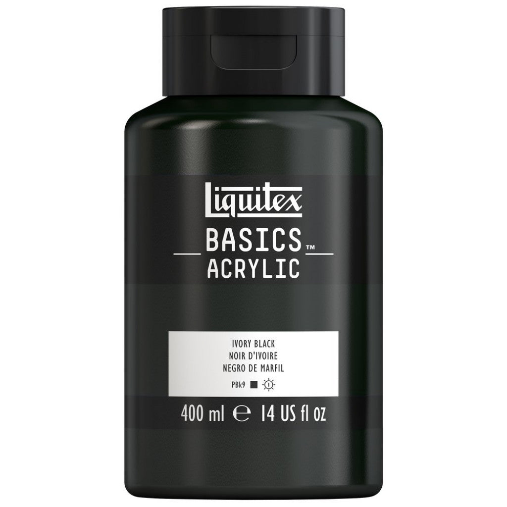 Liquitex Basics Acrylic 400ml - 244 Ivory Black S1