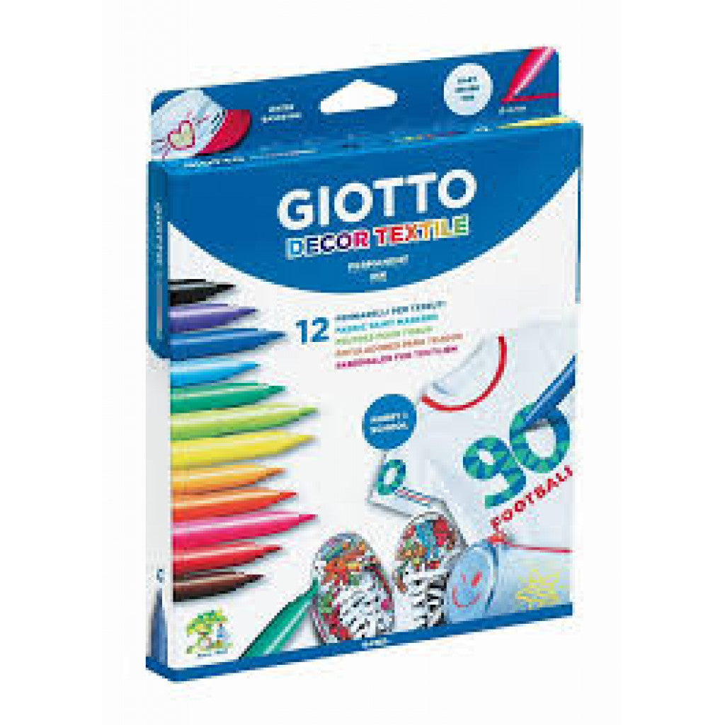 Tekstiltusj Giotto Decor Textile - 12stk
