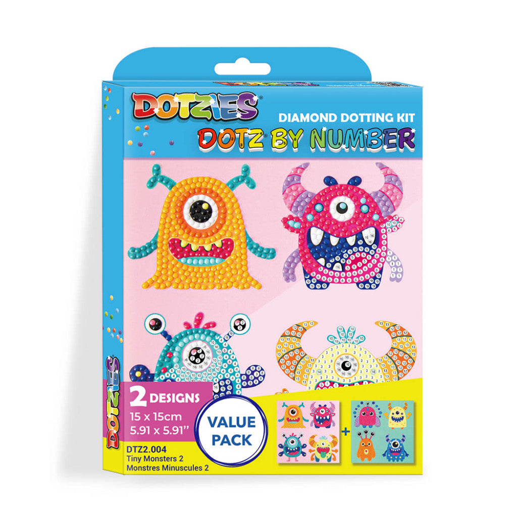 Diamond Dotz Dotzies - Dotz by number - Tiny Monsters 2