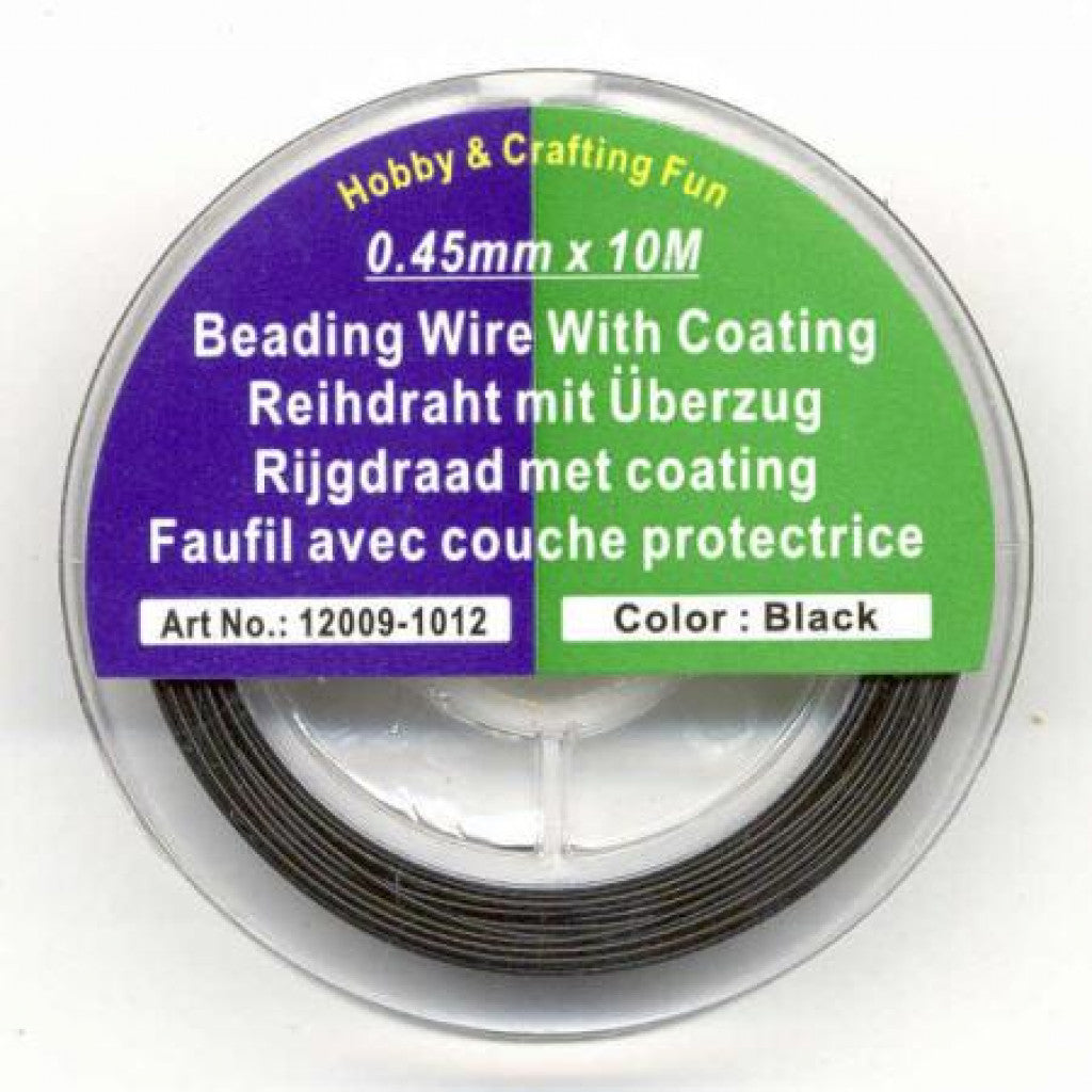 Smykkewire 0,4mmx10m - Sort
